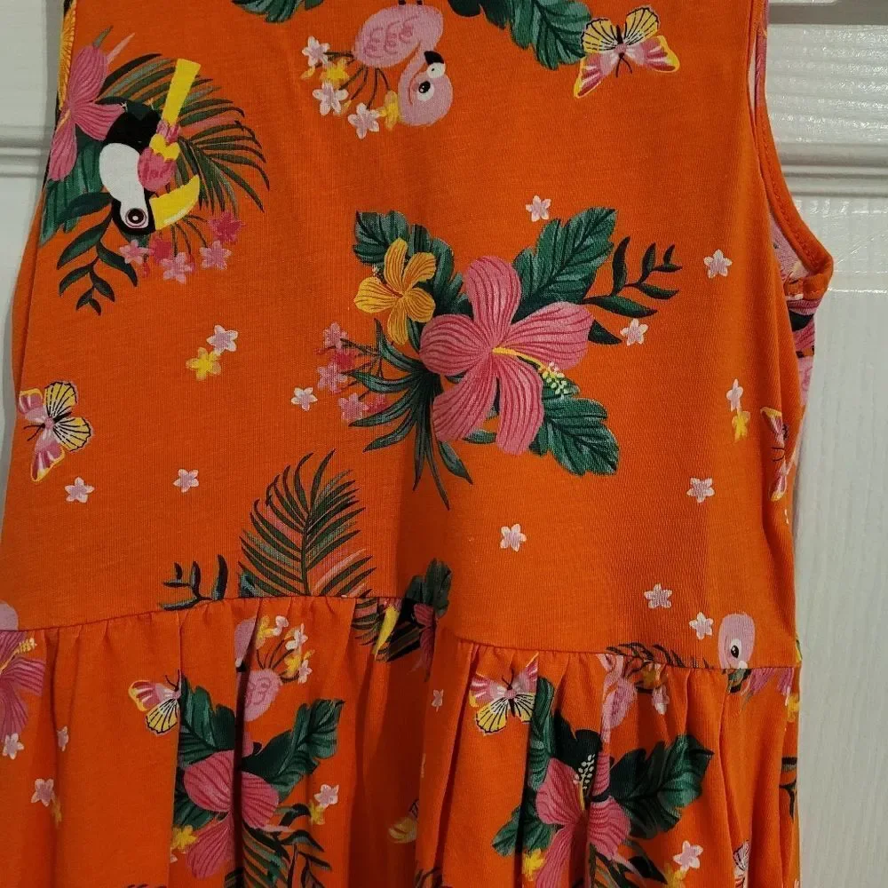 H&M girls tropical theme dress‎